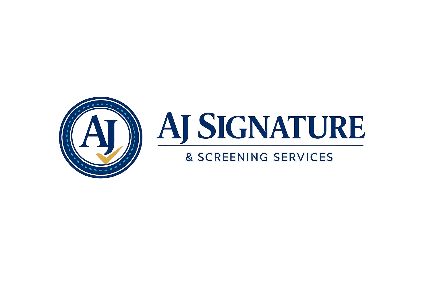 AJ Signature & Screening Services logo